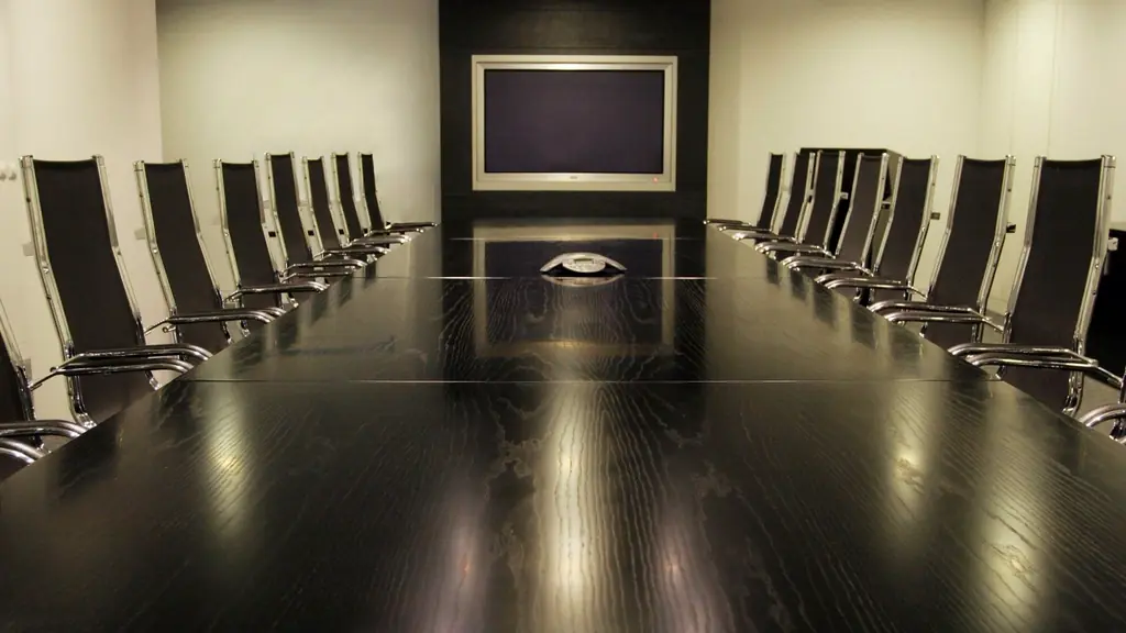 Empty boardroom